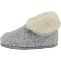 Hausschuhe aus Wolle - COLLAR - Farbe: Grau/Weiß | Schuhgröße: EUR 45/46 - Weiß - 45-46