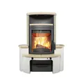 Hark Dauerbrandofen Kaminofen Avenso GT ECOplus Ofenkacheln Creme 8kW