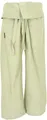 GURU SHOP Fischerhose aus Fester Baumwolle, Wickelhose, Yogahose, Unigröße - Salbei, Herren/Damen