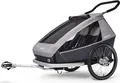 Croozer Keeke 2 Stone grau Fahrradanhänger