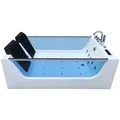 Home Deluxe Whirlpool, Weiß, Keramik, 180x60x120 cm, Badezimmer, Baden & Duschen, Badewannen