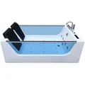Home Deluxe - Whirlpool Badewanne Mit Lichttherapie Atlantic Xl 180 X 120 Cm Whirlpool Eckbadewanne Badewanne Wanne