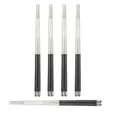 Bayli 5 Paar Chinesische Essstäbchen Set aus Edelstahl | edle Sushi Stäbchen Spülmaschinenfest und Rostfrei | Wiederverwendbare 24,3cm Chopsticks für Asiatisches Geschirr Besteck