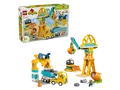 LEGO DUPLO Town 10476 Baustelle mit Baufahrzeugen – 3-in-1-Set Bausatz, Mehrfarbig