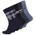 VCA 10 Paar Herren Socken mit JEANS Muster, Baumwolle mit Elasthan, Gr. 39-42