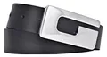 Bernd Götz Damen Leder Gürtel 30 mm schwarz Rindleder Koppelgürtel (95 cm)