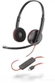 HP Poly POLY Blackwire 3220 Kopfhörer Kabelgebunden Kopfband Anrufe/Musik USB Typ-C Schwarz (209749-101)