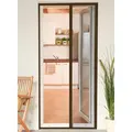 Culex Fliegengitter Alu Smart braun, für Türen, mit Rahmen, mit Rollo, 160x220cm