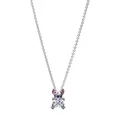 Pandora Kette mit Anhänger 393743C01-45, Pandora, Disney, Stitch, Blau, Zirkonia, Halskette, Sterling Silber