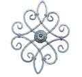 UHRIG Schmiedeeisen Ornament aus Eisen geschmiedet, z.B. als Zierelement für Fenstergitter, Geländer, Zaun, Gartentor UVM.