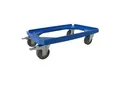 ALUTEC Rollwagen für Kunststoffboxen (610x410mm, 250 kg, Feststellbremse, blau)