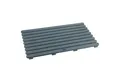 Basera® Badaccessoire-Set Dusch- und Saunarost für Innen- und Außenbereich Grau, Duschmatte rutschhemmend 80 x 50 cm