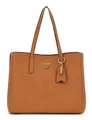 GUESS Meridian II Girlfriend Tote Schultertasche Shopper Tasche Cognac hellbraun