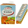 Rottaler - 10er Pack Eistee "Pfirsich" 0.5 Liter (Mit Strohhalm) - Ice Tea Erfrischungsgetränk Softdrink ohne Kohlensäure mit Peach Geschmack aus Schwarzteeextrakt (Originalrezeptur)