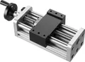 VEVOR Linearantrieb, 100 mm Hub, Kugelgewindetrieb, CNC-Linearführungsschiene, Doppelachse, C7-Hochpräzision, Gleitblock mit Kugellager, manuelles Handrad, für CNC-Fräsmaschinen-XYZ-Achse