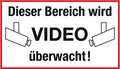 Metafranc Hinweisschild "Dieser Bereich wird Video überwacht!" - 300 x 200 mm / Beschilderung / Infoschild / Warnschild / Warnmarkierung / Sicherheitsmarkierung / Gewerbekennzeichnung / 503540
