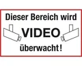 Hinweisschild "Videoüberwachung" 200x300 mm