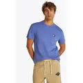 Tommy Jeans T-Shirt TJM REG BADGE TEE EXT mit Logostickerei blau S