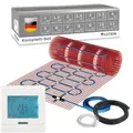 Vilstein© Elektrische Fußbodenheizung 150w/m2 Twin Technologie Elektro Komplett-set - 3,5m2 - 7m