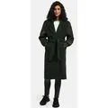 Marikoo Winterjacke Tjadee Langer Wickelmantel grün L (40)