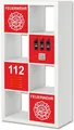 STIKKIPIX Möbelfolie ER32, (Möbel NICHT inkl) Feuerwehr Möbelfolie Regal EXPEDIT KALLAX von IKEA