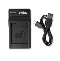 vhbw USB Ladegerät kompatibel mit Panasonic Lumix DMC-TZ81, DMC-TZ101 Kamera Camcorder/Akku - Ladeschale, Ladeanzeige, 8,4 V