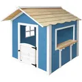 Home Deluxe Spielhaus, Blau, Holz, 118.2x132.5x111 cm, Outdoor Spielzeug, Spielhäuser