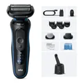 Braun Series 5 Rasierer 52-B7650cc Blau Wet&Dry mit SmartCare Center Akku