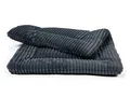 TrendPet Harmony 4cm gefütterte Hundedecke, Katzendecke, Liegedecke für Hunde und Katzen (Anthrazit, 110x70cm)