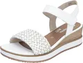 Remonte Keilsandaletten Damen 31393836383830 Weiß 40 EU