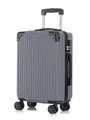 YONSLY Hartschalen-Trolley Reisekoffer ABS Hartschalen Trolley, Rollkoffer Handgepäck, 4 Rollen, Sicherheitsschloss, Weichem Gummigriff,56/66/76 cm, 45/69/99 L