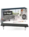 SCHWAIGER TV-Regal 24 Zoll I TV-Ablagesystem & TV-Topper für Soundbar, Receiver & Multimedia-Geräte I werkzeuglose Halterung über dem Fernseher I Multimedia-Ablage I bis 9 kg belastbar