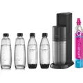 Wasser Sodamaschine + 2 Flaschen + 1 Zylinder + 2 Karaffen Sodastream Duoncb