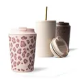 MAMEIDO Thermobecher 350 ml, dichter Kaffeebecher to go aus Edelstahl doppelwandig isoliert, auslaufsicher, Coffee to go Becher warmhaltend (Dusty Glam)