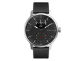 Withings ScanWatch 42mm Edelstahlgehäuse Silber Silikonarmband Schwarz OVP