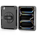 4smarts Rugged Case Grip für iPad Pro 11" (M4,2024),schwarz