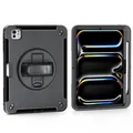 4smarts Rugged Case GRIP für Apple iPad Pro 11" (M4, 2024) Schwarz