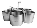 WEBBOMB Dessertringe rund 8-tlg. Set Edelstahl Speiseringe Ø 7,5 cm Backform