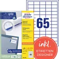 AVERY Zweckform Etiketten 3666-200 weiß 38,0 x 21,2 mm, 220 Blatt