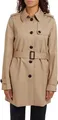 Langjacke "HERITAGE SINGLE BREASTED TRENCH", mti den typischen Trenchdetails & Streifen als Gürtelschlaufe, Gr. S, Nos Beige