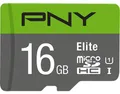 Elite microSD 16 GB (grau/grün, Class 10, UHS-I, SD-Adapter)