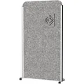 Maul Stellwand MAULcocoon 9701195 Mobil, auf Rollen, Akustik-Trennwand, aus Vlies, dunkelgrau, 100 x 180 cm