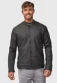 Indicode Lederimitatjacke Herren Manuel Übergangsjacke Herrenjacke mit Stehkragen