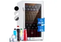 Klarstein Getränkekühlschrank Beersafe XXL Quartz Kühlschrank 80L 3 Böden Panoramaglastür R600a, 84.5 cm hoch, 47.4 cm breit, Bierkühlschrank Getränkekühlschrank Flaschenkühlschrank mit Glastür