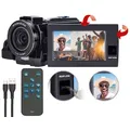 Somikon Dual-Lens-4K-UHD-Camcorder mit Sony-Sensor und FHD-Rückkamera