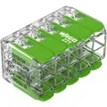 Wago Verbindungsklemme Compact Green Range, 221-430, 10 Leiter, 4mm², mit Hebel, 15 Stück