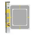 EASYmaxx Insect Protect | Teleskop-Insektenschutzgitter | Fliegengitter Fenster | mit vormontierten Rahmen | ausziehbarer Insektenschutz | integriertes Moskitonetz | weiß