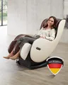 WELCON Massagesessel EASYRELAXX BEIGE / BRAUN - 3D Massagestuhl mit Neigungsverstellung elektrisch
