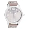 Oozoo Armbanduhr taupe rosa Leder Timepieces Damen Analog-Quarzuhr UOC1086A