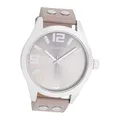 Oozoo Damen Armbanduhr Timepieces Analog Leder taupe rosa UOC1086A